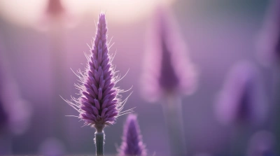 Violet Spikes Texture Macro Close-Up
