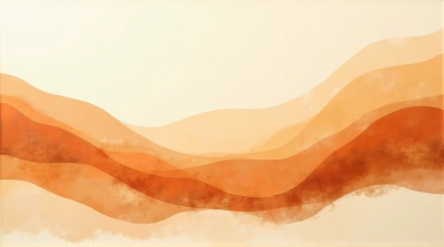 Warm Earth Tone Abstract Layered Composition