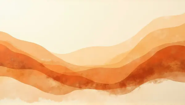 Warm Earth Tone Abstract Layered Composition