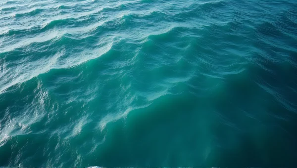 Aerial View of Dynamic Sea Waves and Crests
