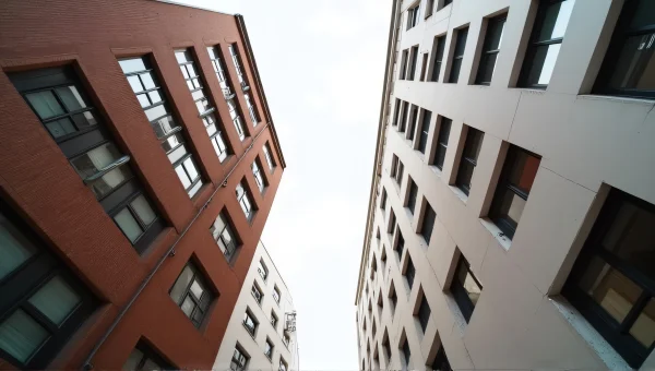 Architectural image of Brown and White Buildings