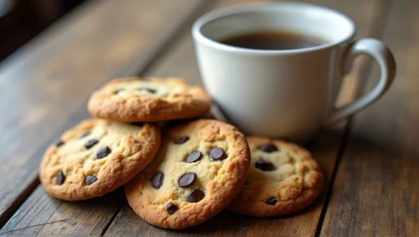 Assorted Cookies And White Mug On Table