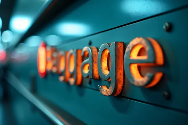 Baggage Sign Close-Up at Airport Terminal