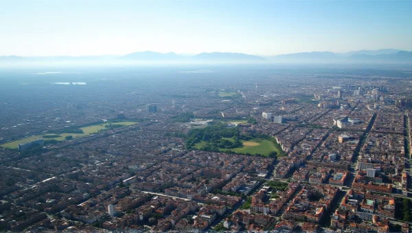 Bird's-Eye View Cityscape Midday Symmetry