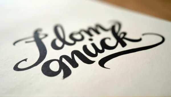 Black Ink Calligraphy Artwork On Textured Paper