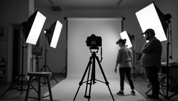 Black And White image Studio Interior Setup