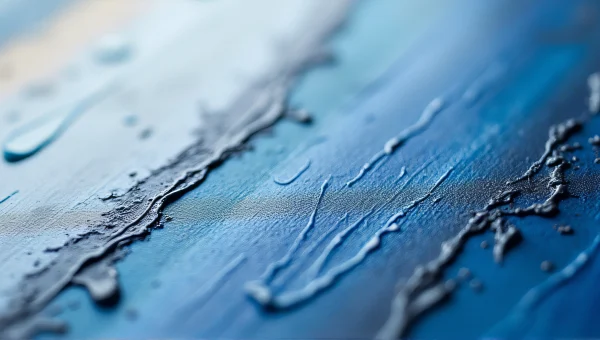 Blue Grey Abstract Painting Textured Canvas Art