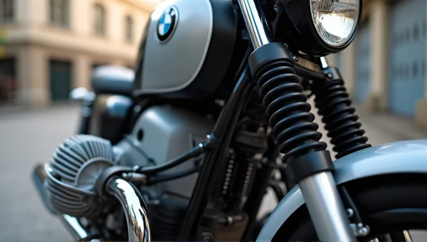 BMW Motorcycle Engine Close-Up Chrome Detail