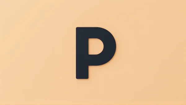 Bold Circular Emblem With Letter P Design