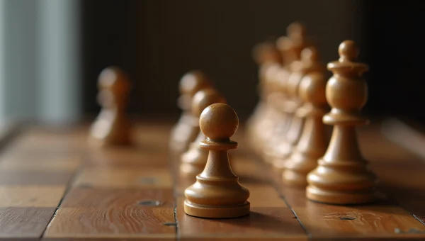 Brown Wooden Chess Piece On Oak Board