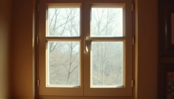 Brown Wooden-Framed Glass Window Close-Up