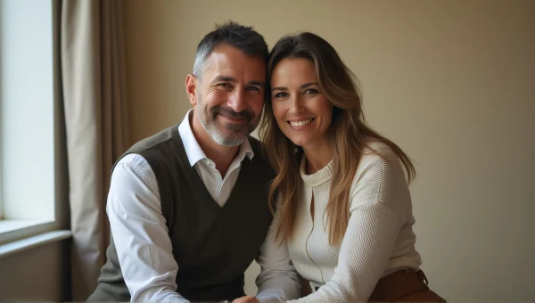 Candid Portrait of Man and Woman in Soft Light