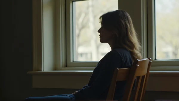 Candid Woman Sitting by Window in Soft Light