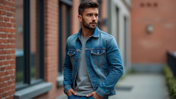 Casual Denim Jacket Outfit Man Urban Style