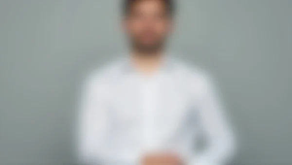 Casual Man in White Shirt Relaxing Portrait
