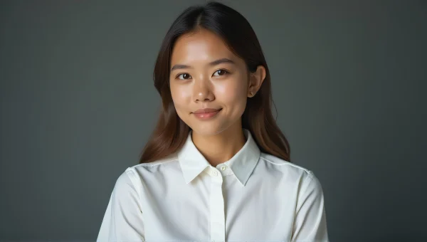 Casual Portrait With Button-Up Shirt Relaxed Vibe