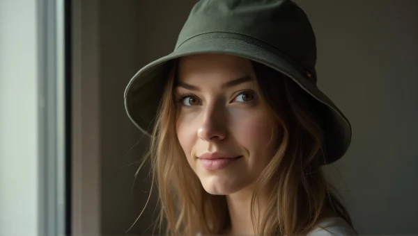 Casual Portrait of Person in Bucket Hat
