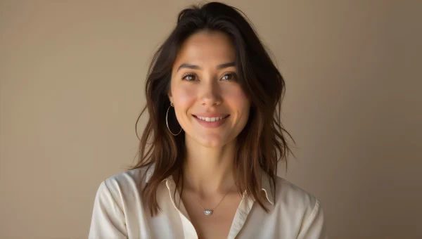 Casual Portrait of Woman in Neutral Setting