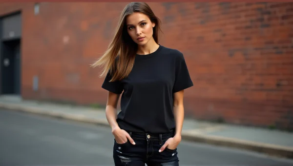Casual Urban Fashion Portrait with Black Outfit
