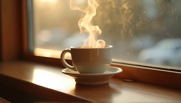 Ceramic Cup Morning Drink Sunlight Window