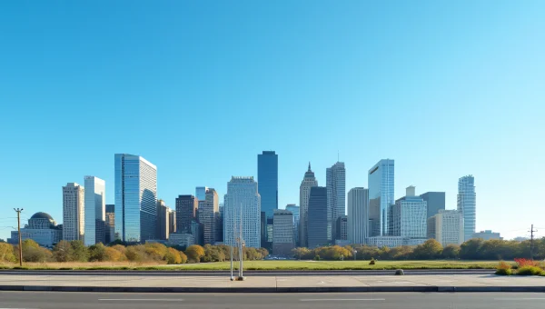 City Skyline Mid-Rise Buildings Under Blue Sky