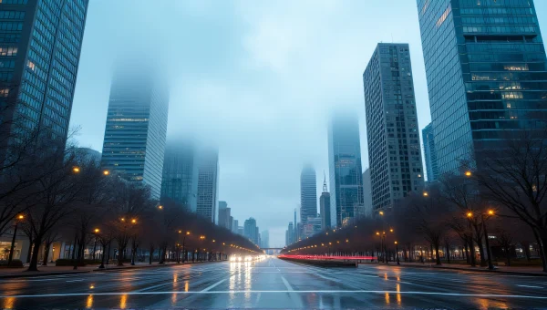 Cityscape Skyscrapers Under Cloudy Sky Reflection