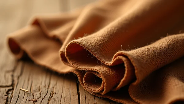 Close-Up Brown Textile Weave Soft Natural Light