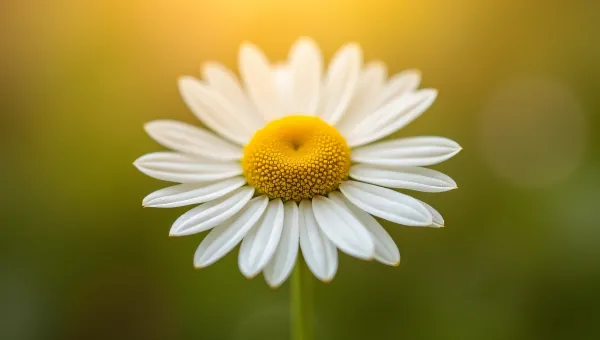 Close-Up Daisy with Soft Bokeh Background