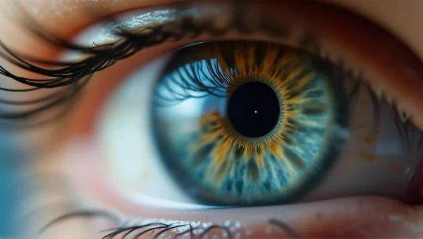 Close-Up Eye Detail Macro image with Bokeh