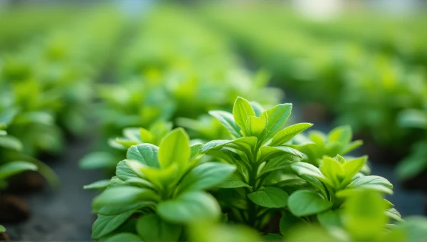 Close-Up Green Leafed Plants Soft Lighting
