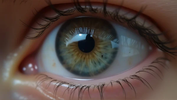 Close-Up Human Eye Detail with Pupil Reflection