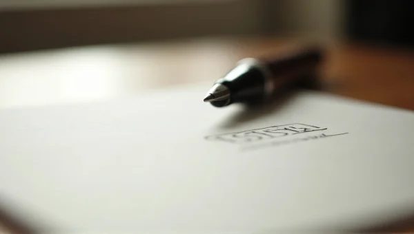 Close-Up Pen And Paper On Wooden Desk