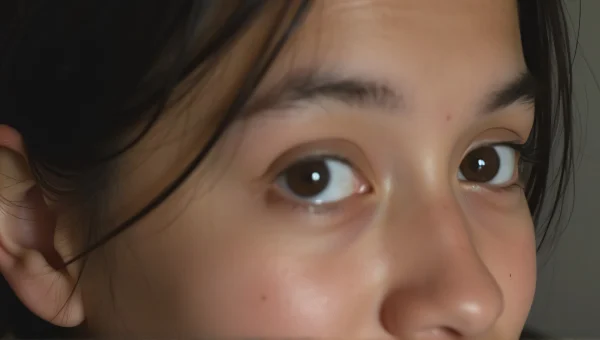 Close-Up Portrait of Person with Brown Eye