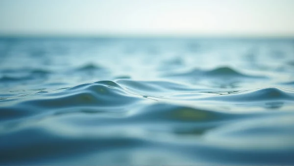 Close-Up Sea Water Surface Ripples and Reflections