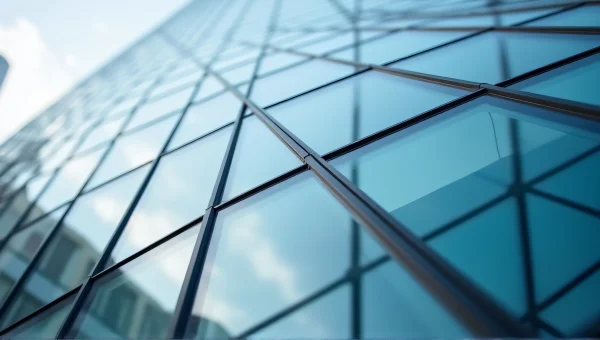 Close-Up Urban Curtain Wall Building Details