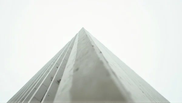 Concrete Building Low-Angle Perspective Sky