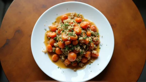 Cooked Food Arrangement On White Plate