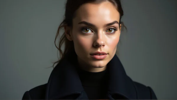 Cosmetic Application Close-Up Dark Overcoat
