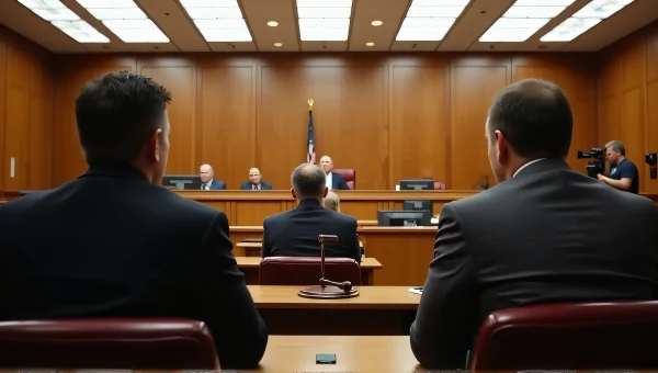 Courtroom Interior People’s Court Trial Scene