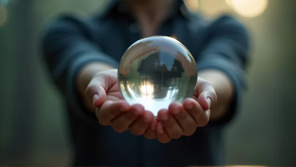 Crystal Ball Reflection In Soft Light