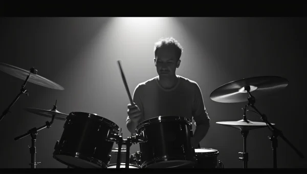 Drummer Performing Live With Energy And Passion