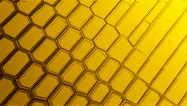 Geometric Yellow Black Pattern Close-Up Design