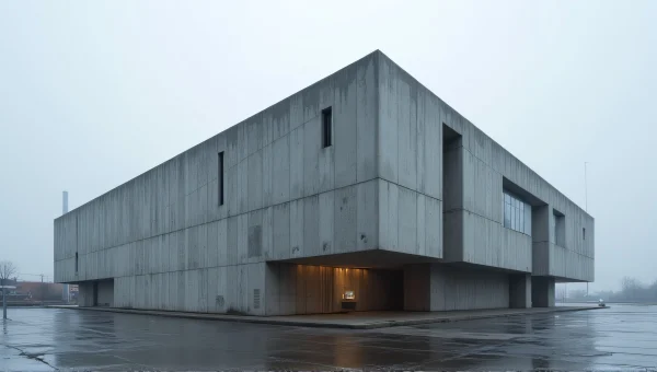 Gray Concrete Building Structure With Rebar Details