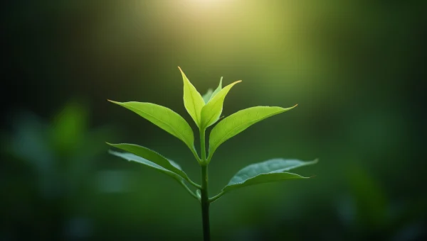 Green Leafed Plant Macro Morning Light