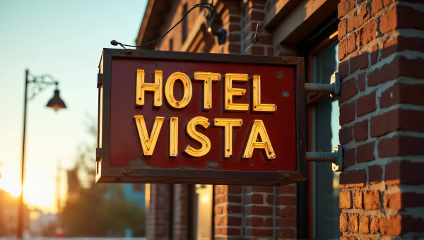 Hotel Monte Vista Signage Vintage Brick Façade