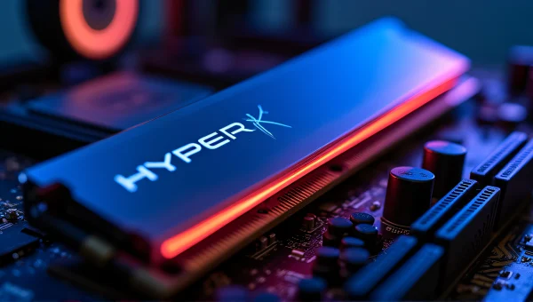 HyperX RGB RAM Module Close-Up Macro Shot