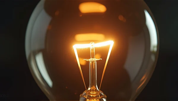 Incandescent Light Bulb Filament Glow Macro Close-Up