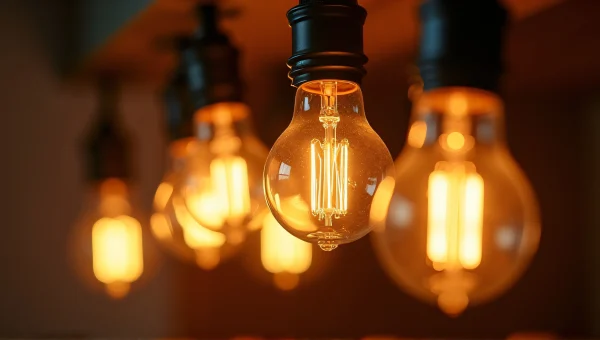 Incandescent Light Bulbs Clustered Warm Glow