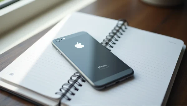 iPhone 6 On Notebook With Soft Window Light