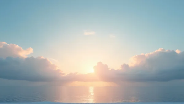 Layered Clouds at Dawn Over Calm Water